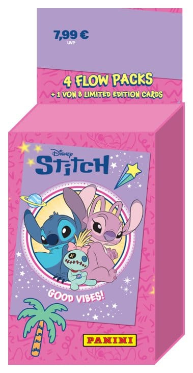 Stitch Good Vibes Eco Blister, carte da collezione Panini, edizione tedesca