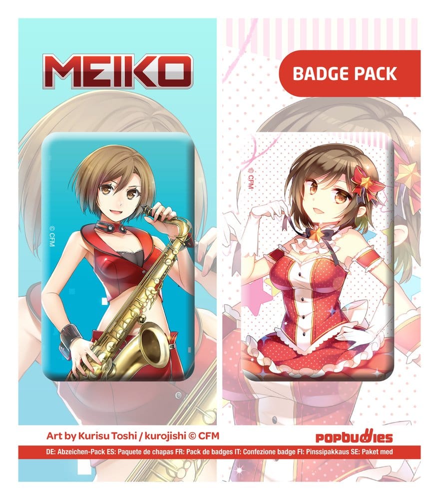 Vocaloid Spille 2-Pack Meiko con illustrazioni di Kurisu Toshi / kurojishi - POPbuddies
