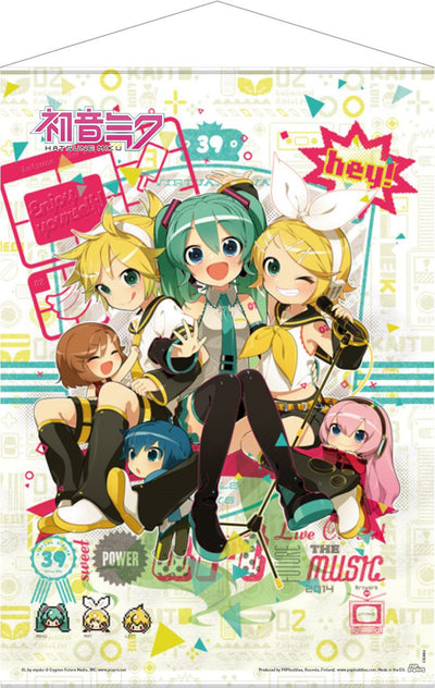 Vocaloid Wallscroll Hey! Piapro Characters 50 x 70 cm - POPbuddies