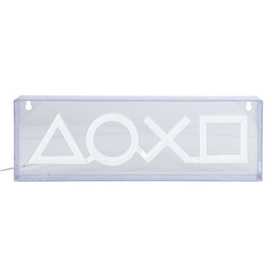 PlayStation LED Neon Light - Insegna luminosa con icone controller, 29,8 cm, Paladone