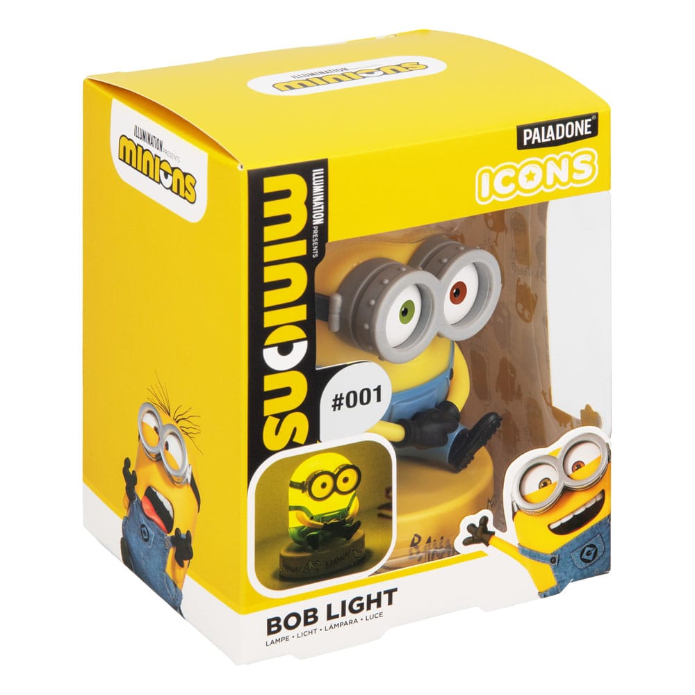 Minions Icons Light Bob 11 cm - Lampada a LED con personaggio, Paladone Products