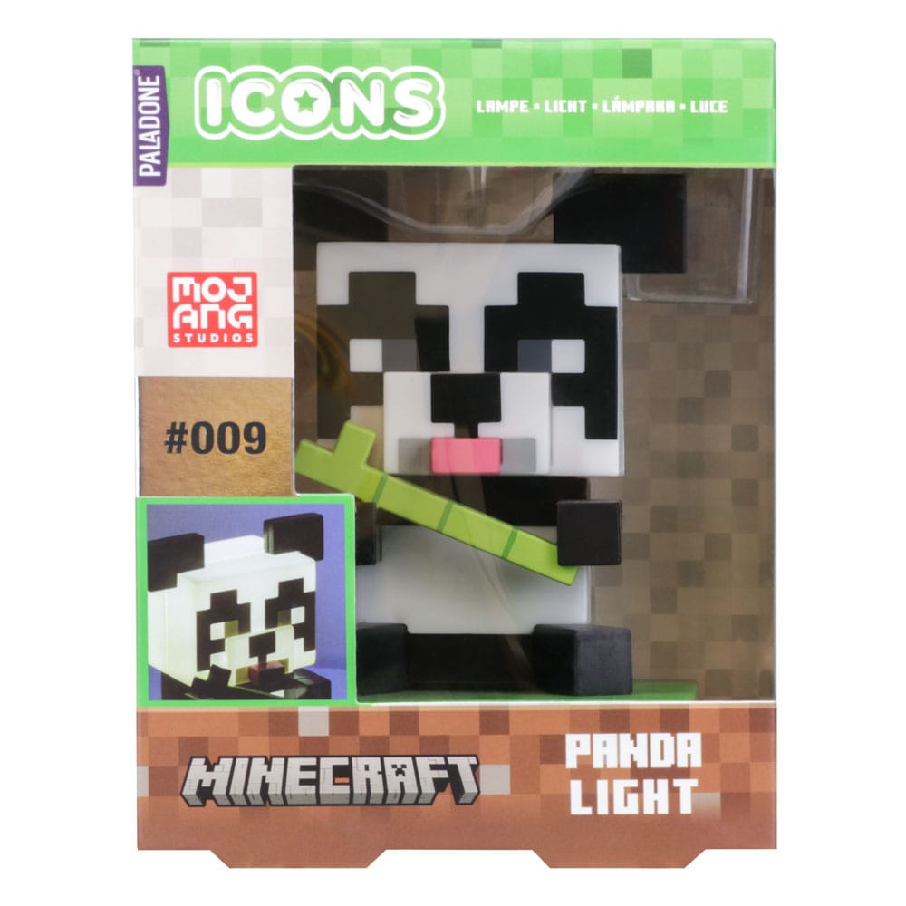 Minecraft Icons Light Panda – Lampada a Led Panda 11 cm, Paladone