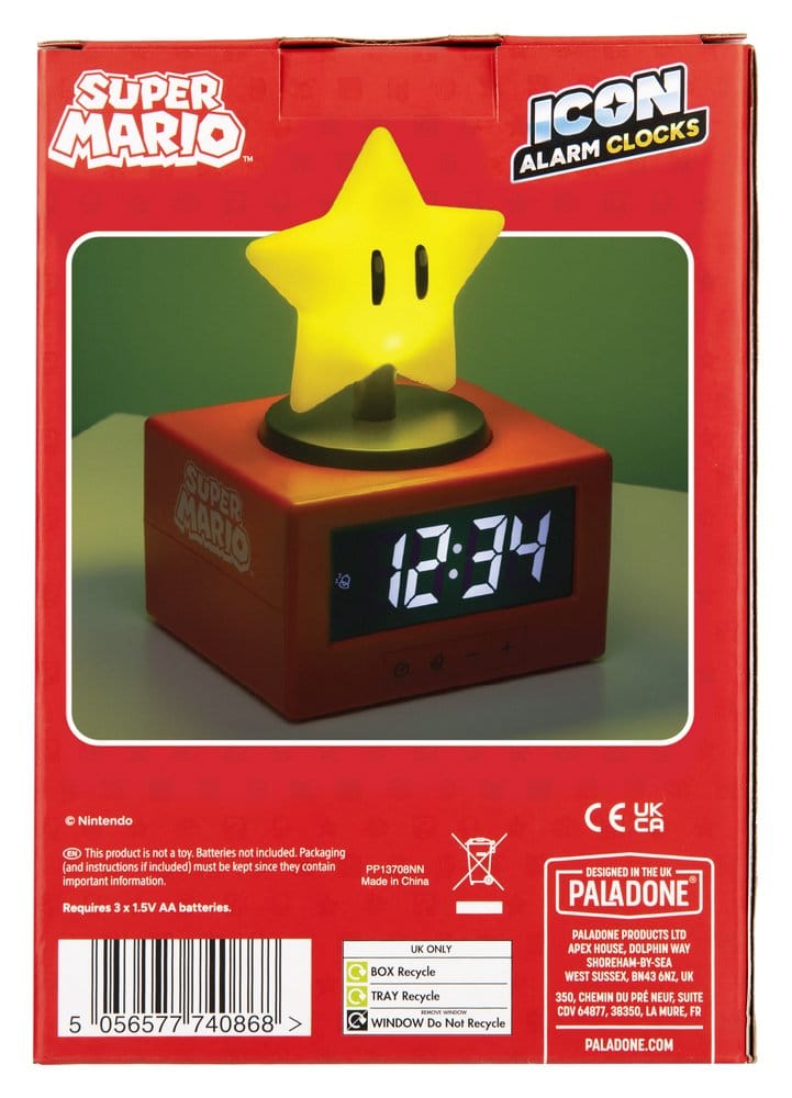 Sveglia Super Mario con Super Stella 15 cm – Paladone