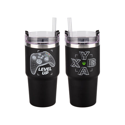 Tazza da viaggio Xbox Multiway Travel Cup Gamer con cannuccia, 0,9 L, Paladone Products