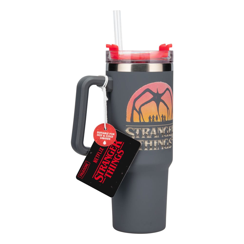 Stranger Things 5 Bicchiere con cannuccia 900 ml - Paladone Products