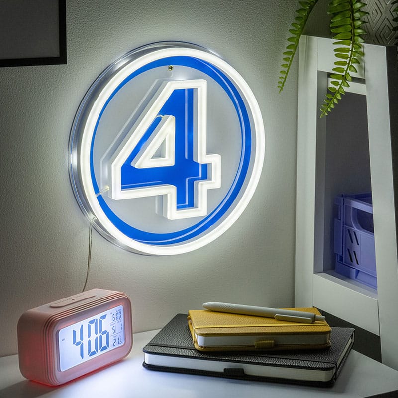 Lampada a LED Fantastic Four Logo Marvel Paladone