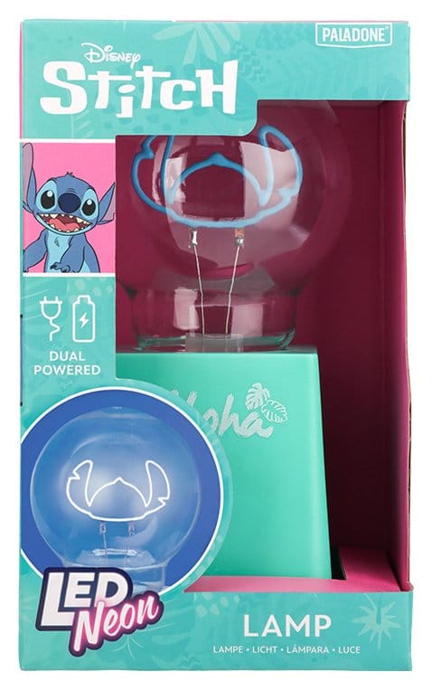 Disney Stitch Light LED Neon Bulb - Lampada LED a forma di lampadina