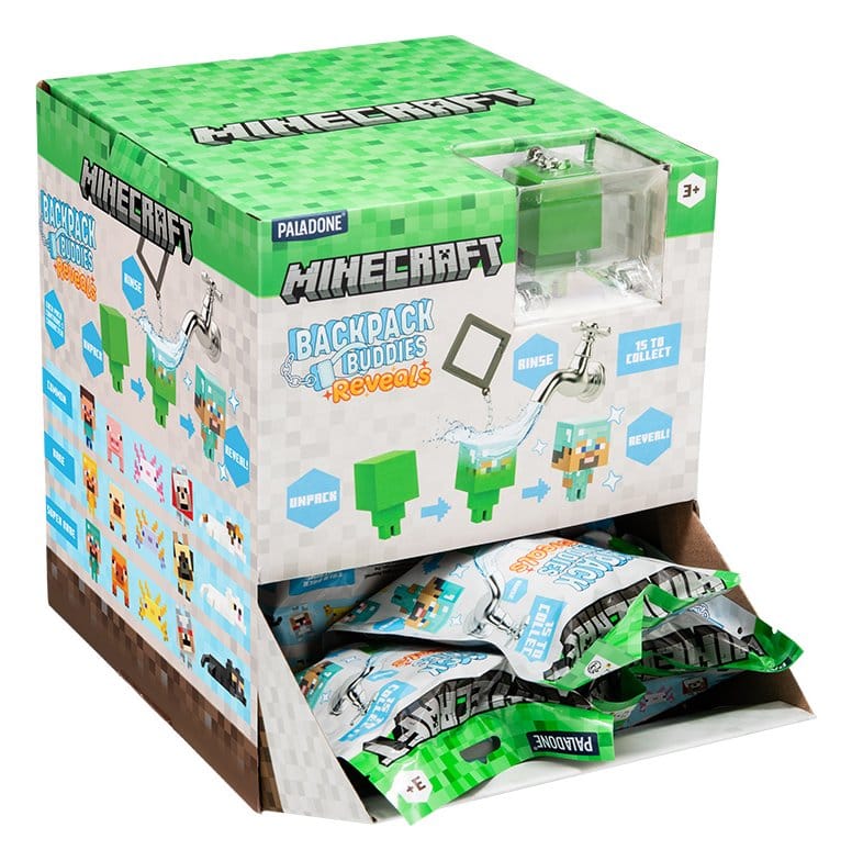 Minecraft Clip Portachiavi a Sorpresa – Assortimento Display da 24 (Paladone)