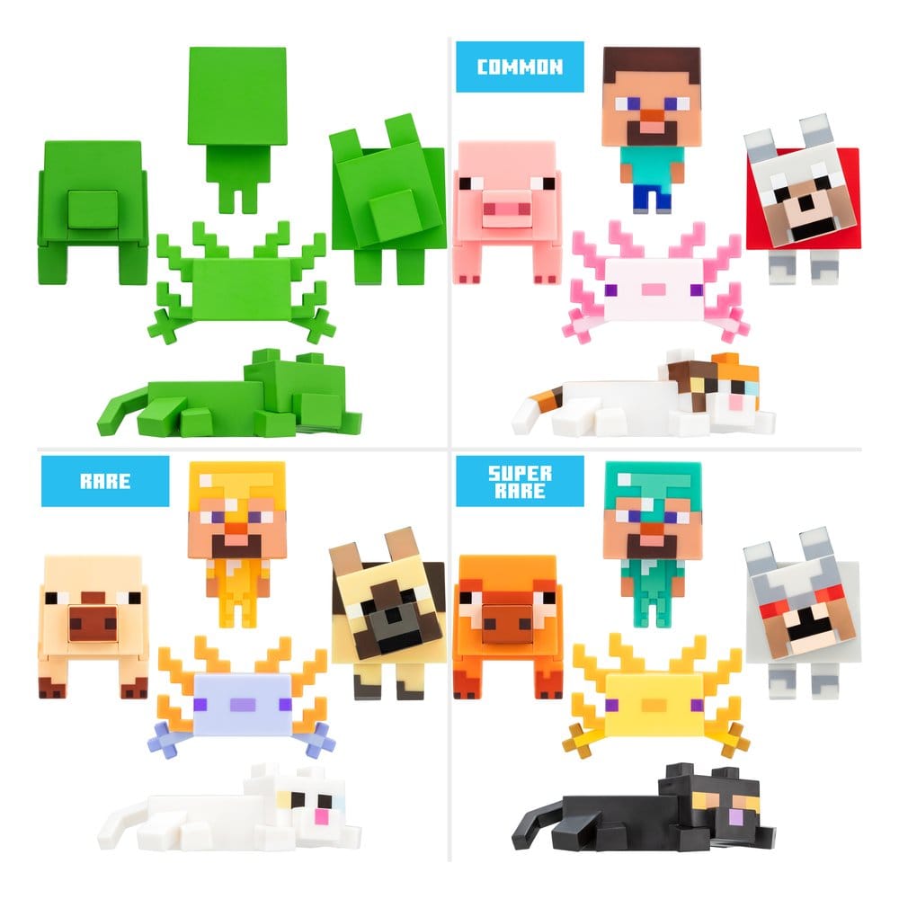 Minecraft Clip Portachiavi a Sorpresa – Assortimento Display da 24 (Paladone)