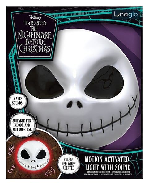 Lampada da Parete Jack Skellington Maschera con Sensore di Movimento 23 cm Nightmare Before Christmas Paladone