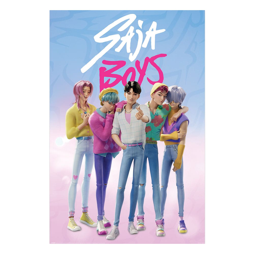 Poster Pack KPop Demon Hunters Saja Boys 61 x 91 cm, 4 pezzi, Pyramid International