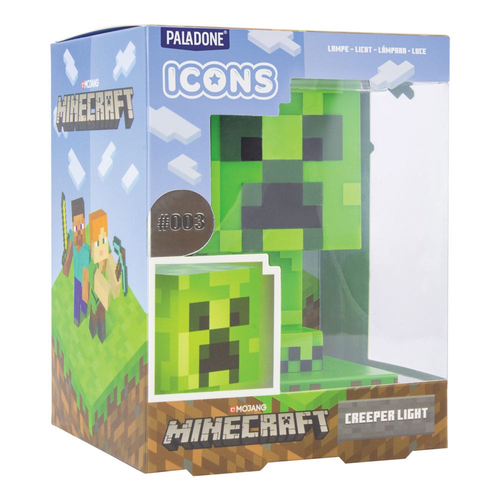 Minecraft Icons Light Creeper 11 cm - Lampada a Led Paladone
