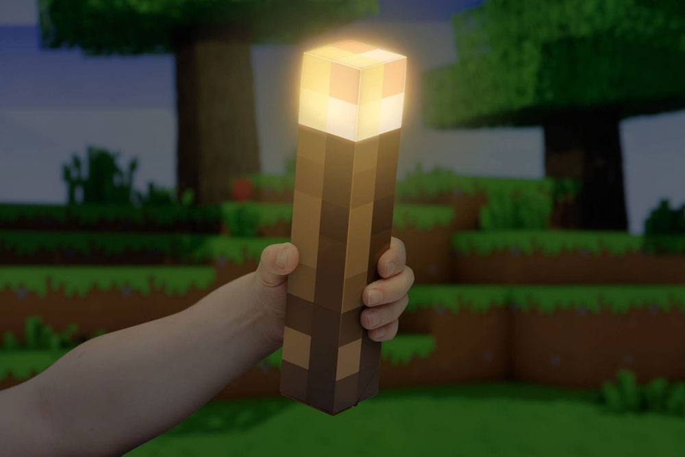Minecraft Torcia Luminosa – Lampada da parete e da tavolo, Paladone