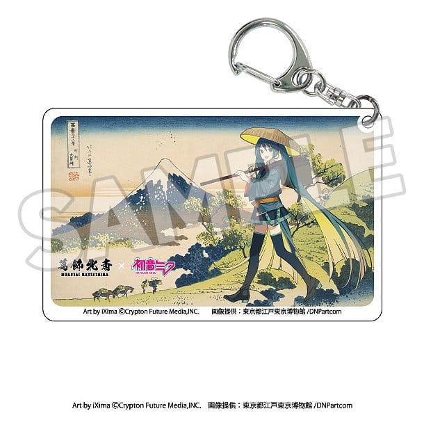 Katsushika Hokusai x Hatsune Miku Portachiavi in Acrilico a Sorpresa, Set da 8 - Presence