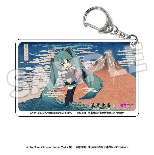 Katsushika Hokusai x Hatsune Miku Portachiavi in Acrilico a Sorpresa, Set da 8 - Presence