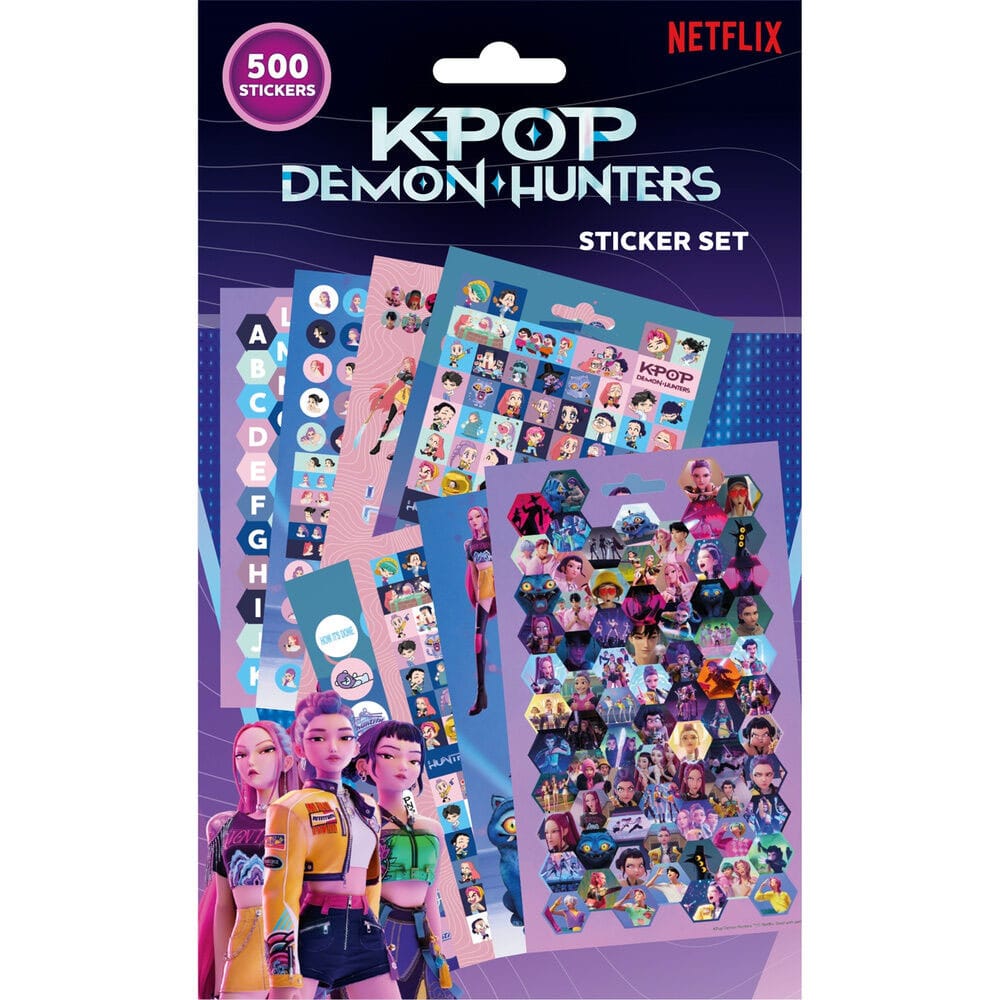 KPop Demon Hunters Adesivi, Confezione da 500 Pezzi, Pyramid International