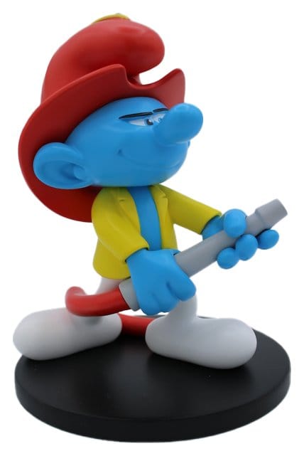 Statua Puffo Vigile del Fuoco in Resina 12 cm - The Smurfs - Puppy