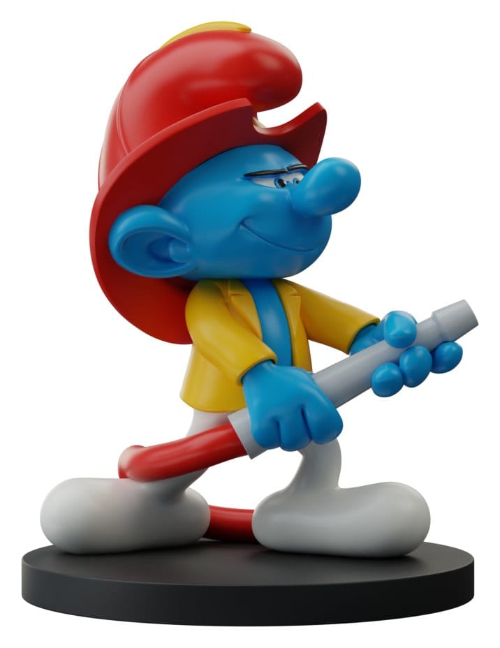 Statua Puffo Vigile del Fuoco in Resina 12 cm - The Smurfs - Puppy
