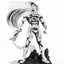 Statua Superman Man of Steel in PVC 1/8 SDCC 2024 versione bianco e nero 36 cm PureArts