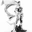 Statua Superman Man of Steel in PVC 1/8 SDCC 2024 versione bianco e nero 36 cm PureArts