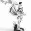 Statua Superman Man of Steel in PVC 1/8 SDCC 2024 versione bianco e nero 36 cm PureArts