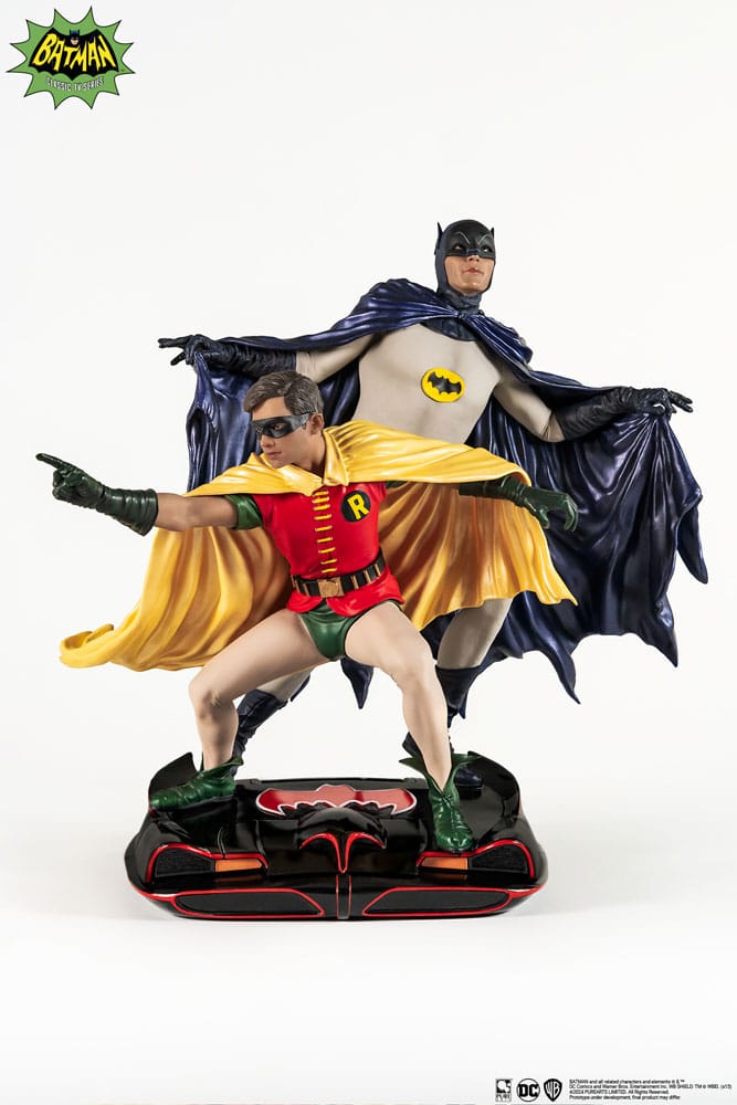 Statua Diorama in PVC DC Comics Batman & Robin 1966 Scala 1/8 Pure Arts 23 cm