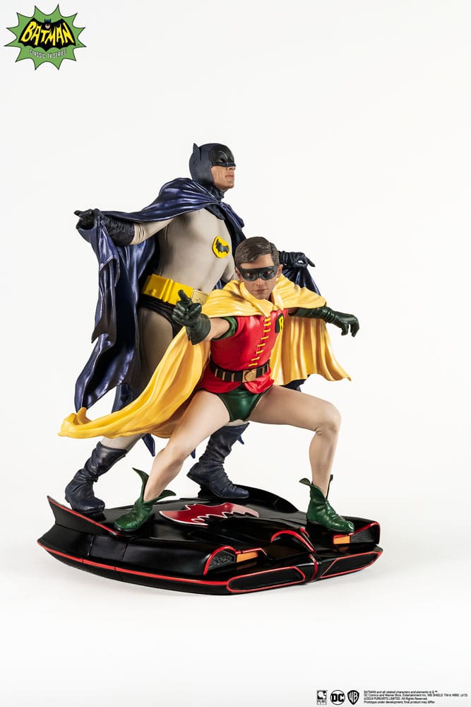 Statua Diorama in PVC DC Comics Batman & Robin 1966 Scala 1/8 Pure Arts 23 cm
