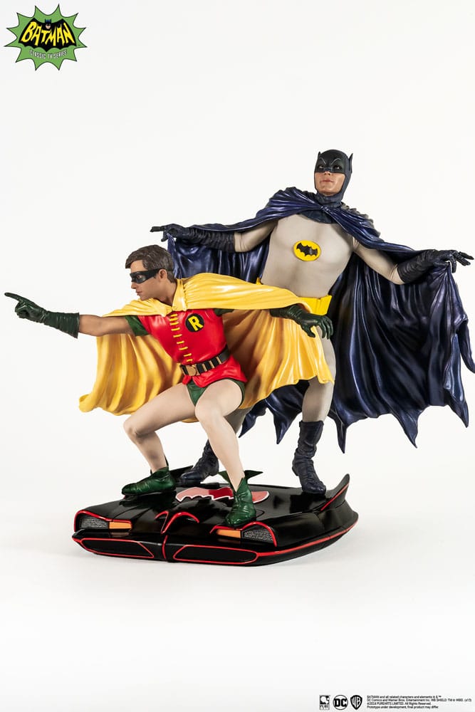 Statua Diorama in PVC DC Comics Batman & Robin 1966 Scala 1/8 Pure Arts 23 cm
