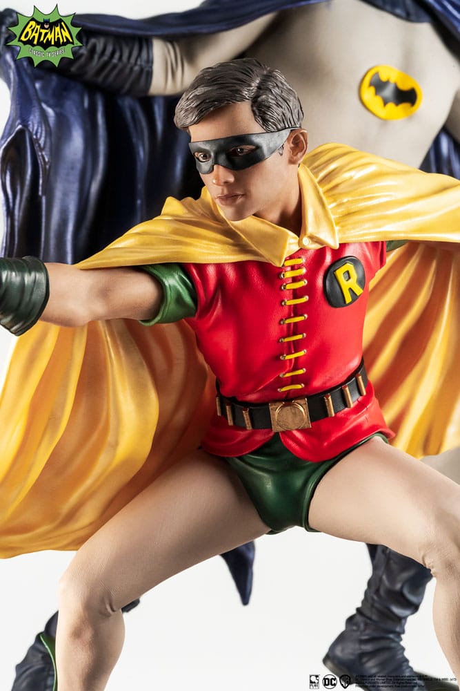 Statua Diorama in PVC DC Comics Batman & Robin 1966 Scala 1/8 Pure Arts 23 cm