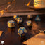 Q Workshop Call of Cthulhu 7th Edition Set di 7 Dadi Blu-Verde e Oro