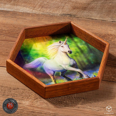 Vassoio porta dadi Anne Stokes Chase The Rainbow 20 cm - Q Workshop