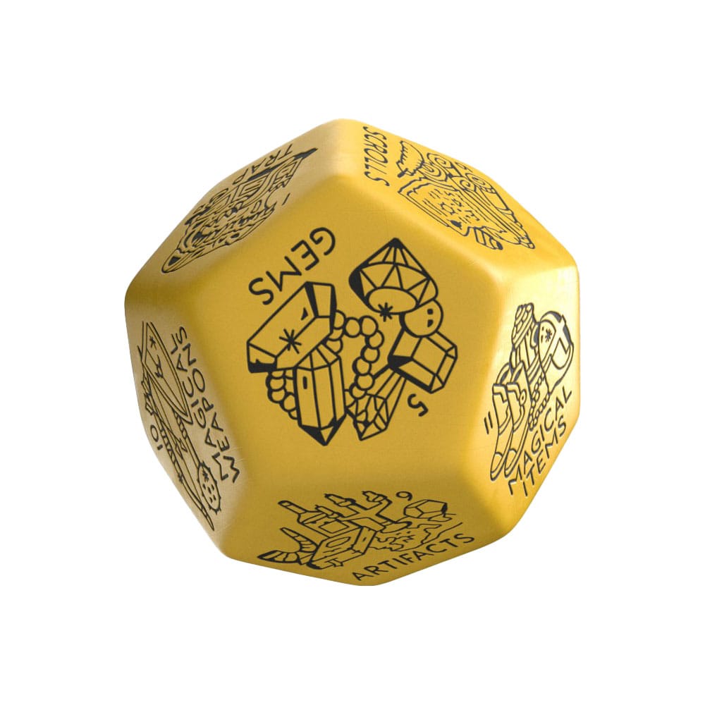 Viridian Jumbo Dado Generatore di Tesori D12 Giallo - Q Workshop