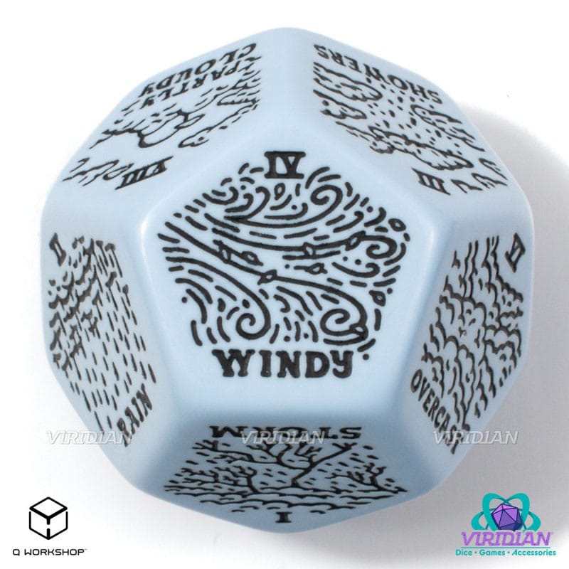Viridian Jumbo Dado D12 Generatore Meteo Blu - Q Workshop