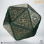 The Hobbit Spindown Jumbo D20 Dado TCG Verde Smeraldo Q Workshop
