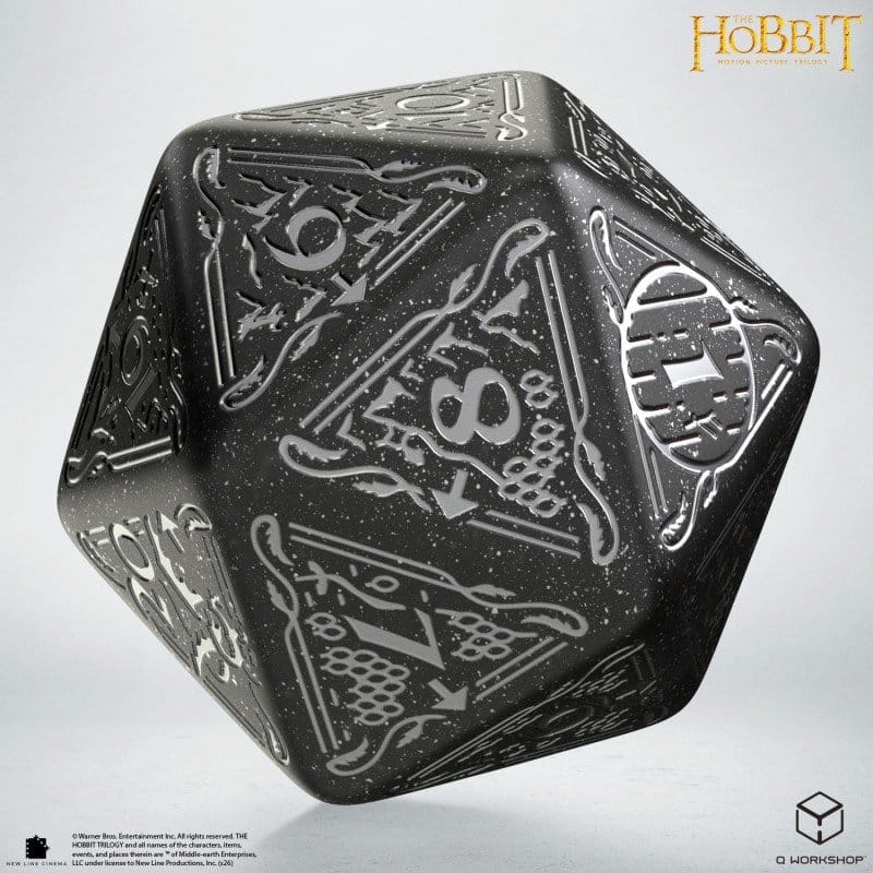 The Hobbit Spindown Jumbo D20 Umbral, dado da 20 di Q Workshop