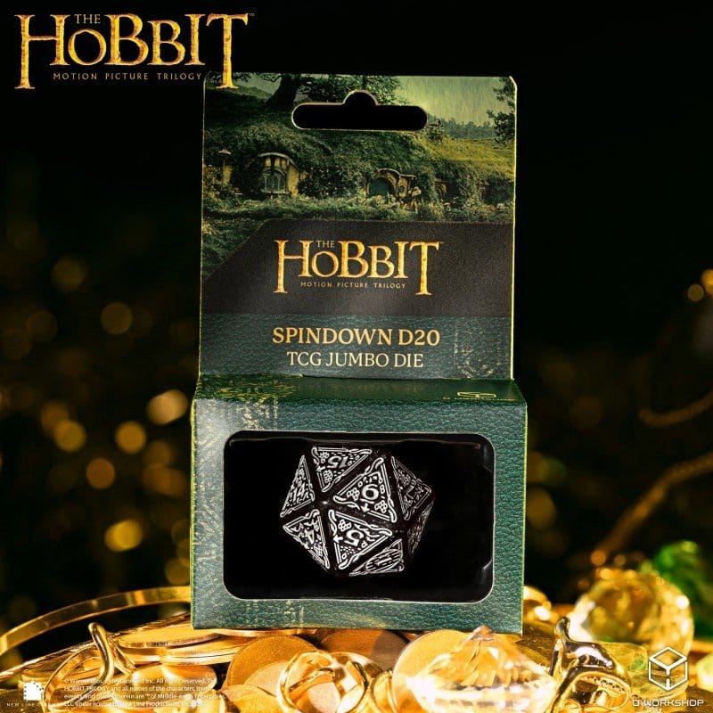 The Hobbit Spindown Jumbo D20 Umbral, dado da 20 di Q Workshop