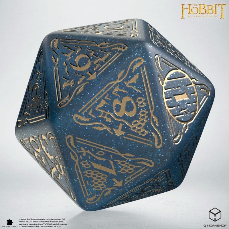 The Hobbit Spindown Jumbo D20 Dado da 20 Q Workshop