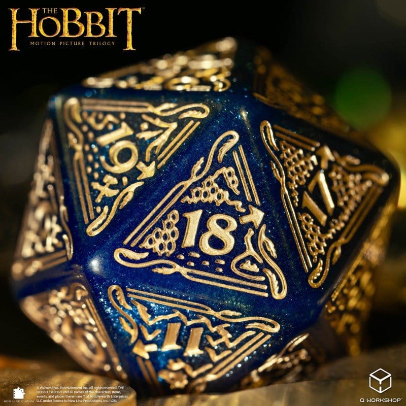 The Hobbit Spindown Jumbo D20 Dado da 20 Q Workshop