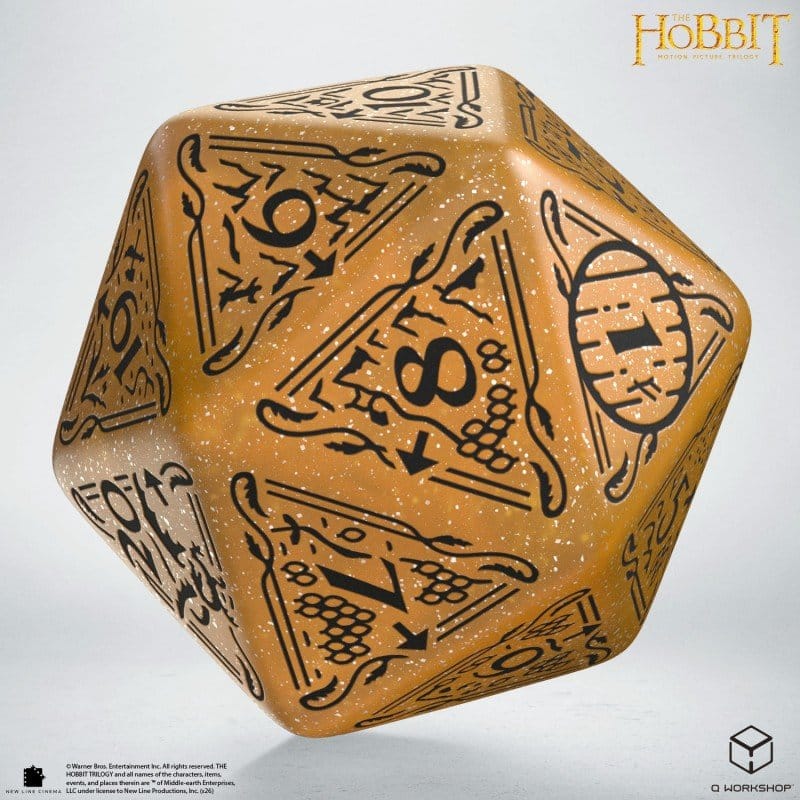 The Hobbit Spindown Jumbo D20 Solaris - Dado da Gioco Q Workshop