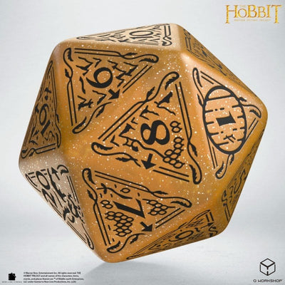 The Hobbit Spindown Jumbo D20 Solaris - Dado da Gioco Q Workshop