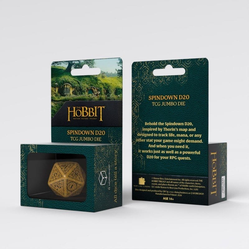 The Hobbit Spindown Jumbo D20 Solaris - Dado da Gioco Q Workshop