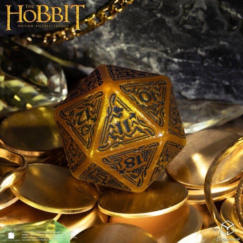 The Hobbit Spindown Jumbo D20 Solaris - Dado da Gioco Q Workshop