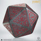 The Hobbit Spindown Jumbo D20 Lunaris, dado da 20 di Q Workshop