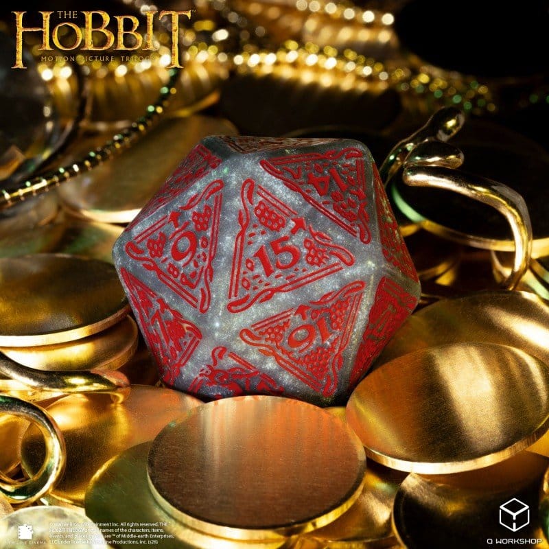 The Hobbit Spindown Jumbo D20 Lunaris, dado da 20 di Q Workshop