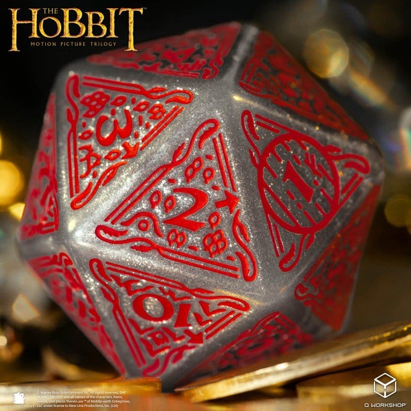 The Hobbit Spindown Jumbo D20 Lunaris, dado da 20 di Q Workshop