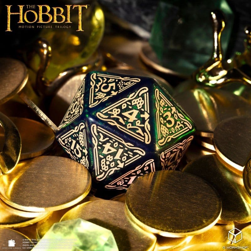 Dado Spindown Jumbo D20 Tideborn The Hobbit Q Workshop