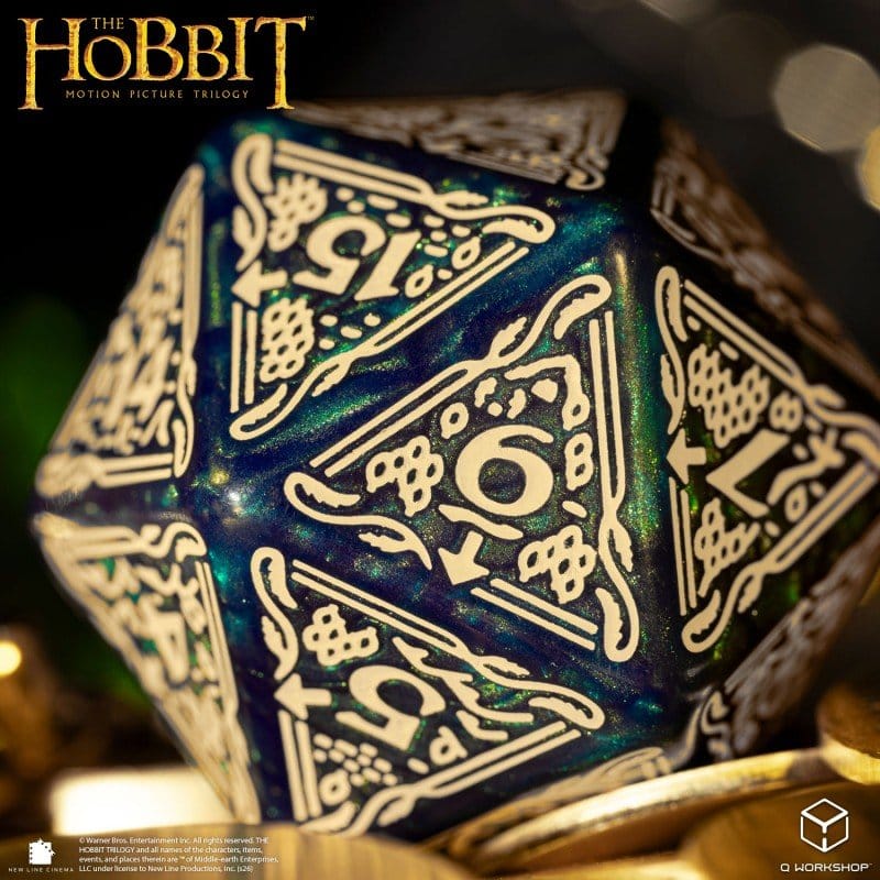 Dado Spindown Jumbo D20 Tideborn The Hobbit Q Workshop