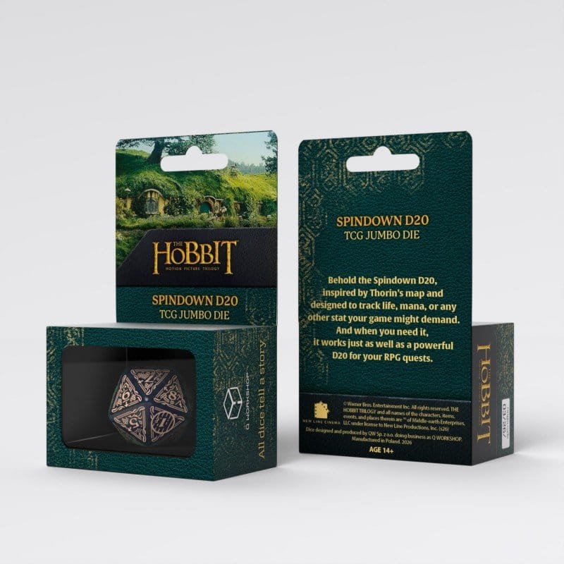 Dado Spindown Jumbo D20 Tideborn The Hobbit Q Workshop