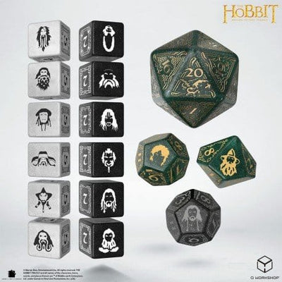 The Hobbit Set di 16 Dadi da Gioco Verdant Grove - Q Workshop