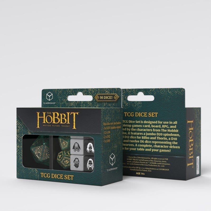 The Hobbit Set di 16 Dadi da Gioco Verdant Grove - Q Workshop
